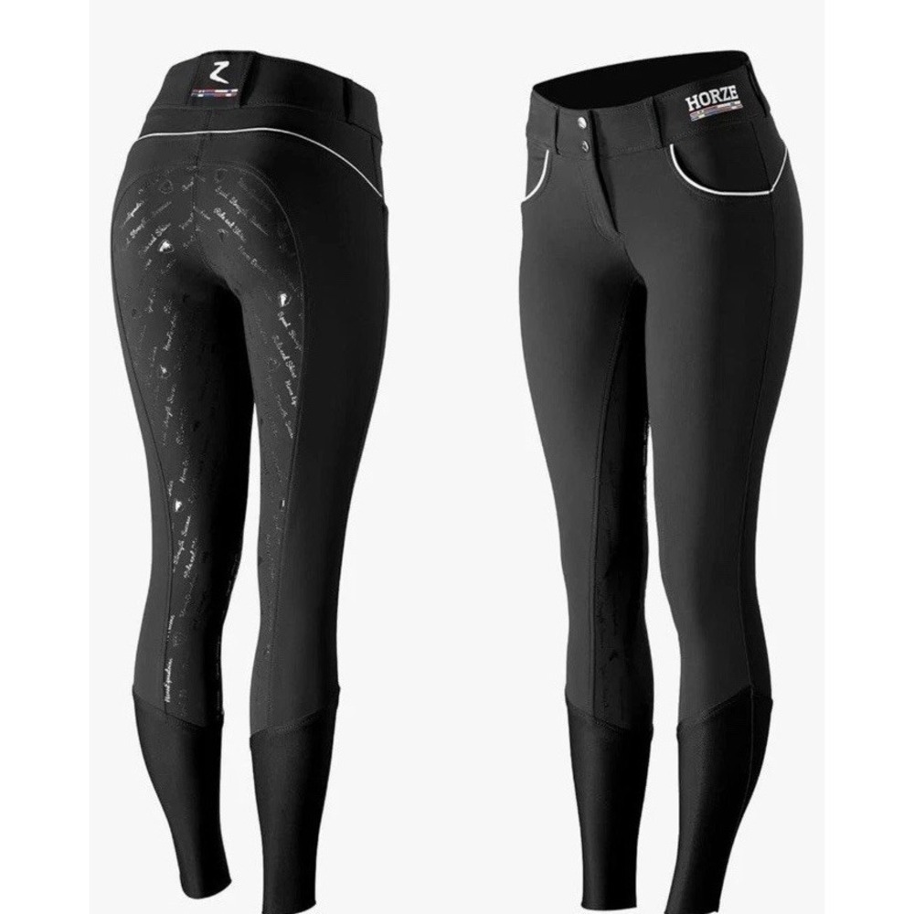 HORZE Women's Nordic Performance Silicone Full Seat Breeches Riding Pants 24